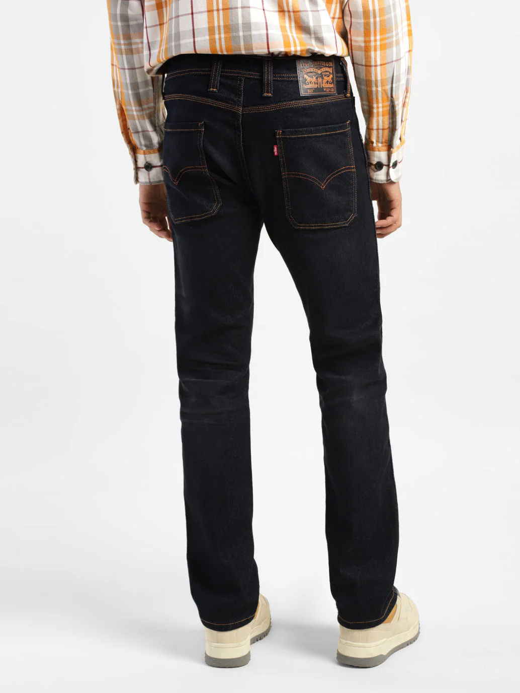 Men's 513 Black Slim Straight Fit Mid Rise Jeans - Image 3