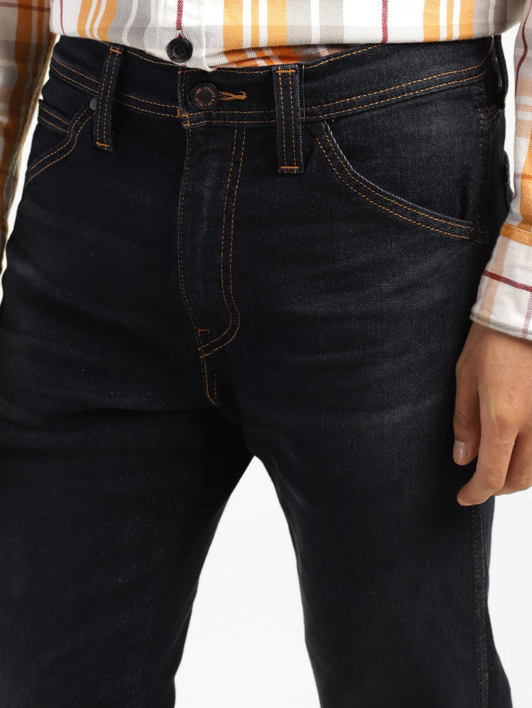 Men's 513 Black Slim Straight Fit Mid Rise Jeans - Image 7