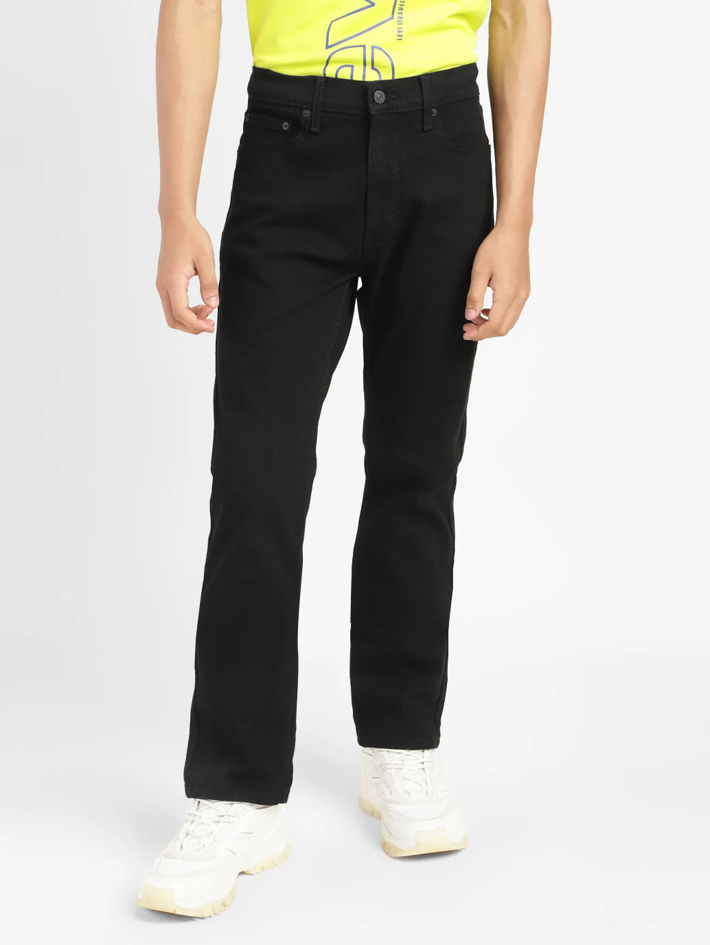 Men's 513 Black Slim Straight Fit Mid Rise Jeans - Image 2