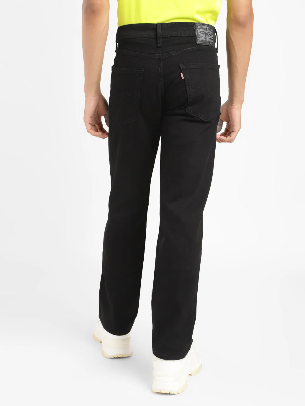 Men's 513 Black Slim Straight Fit Mid Rise Jeans - Image 3