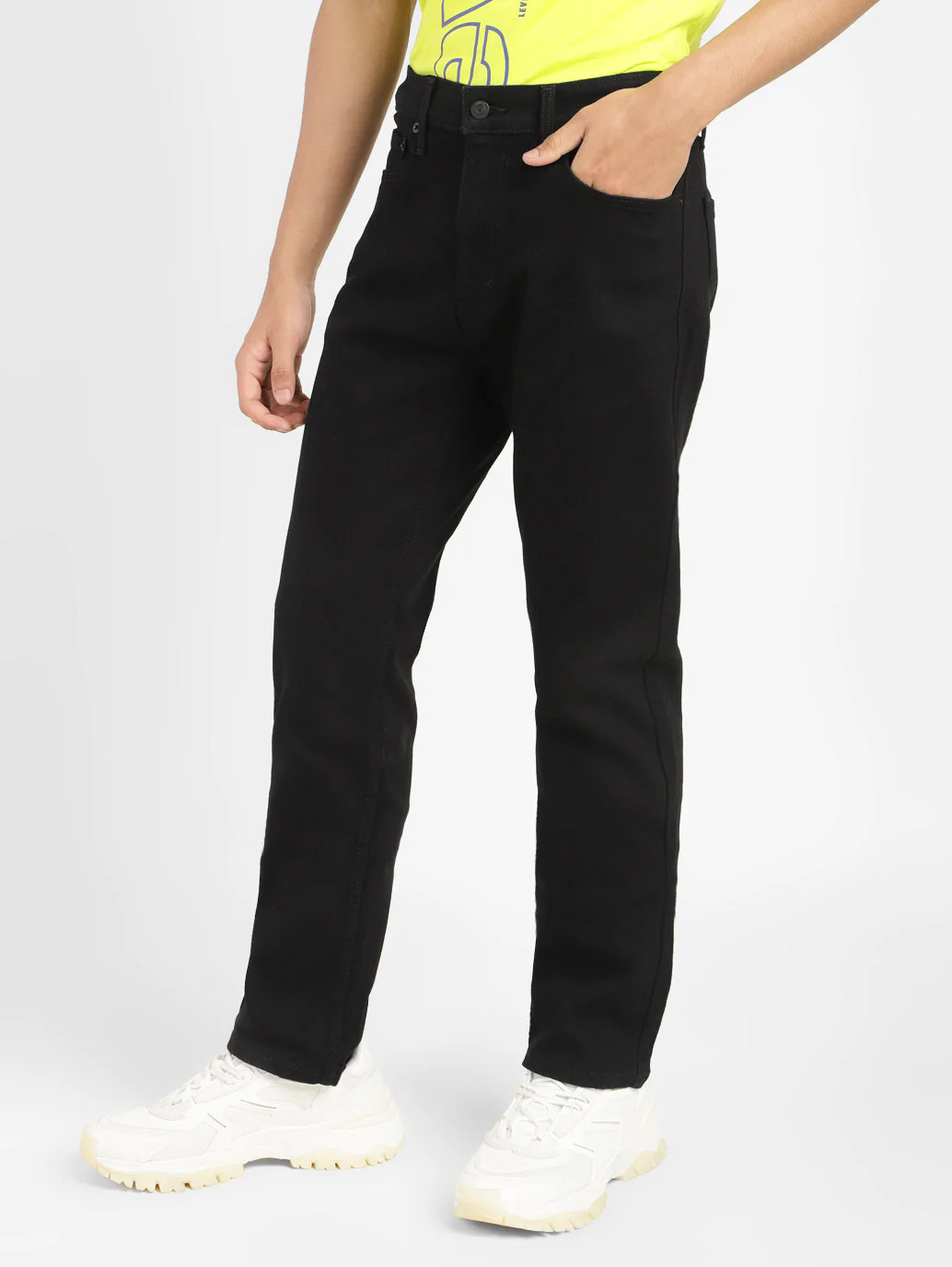 Men's 513 Black Slim Straight Fit Mid Rise Jeans - Image 5