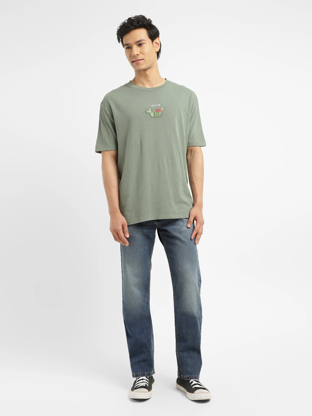Men's 513 Blue Slim Straight Fit Mid Rise Jeans - Image 7