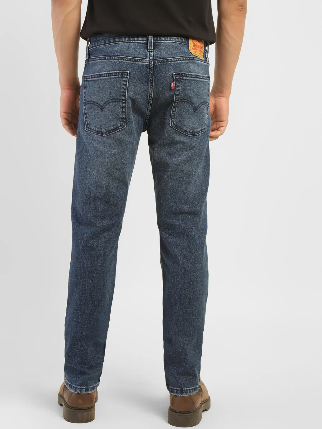 Men's 513 Blue Slim Straight Fit Mid Rise Jeans - Image 2