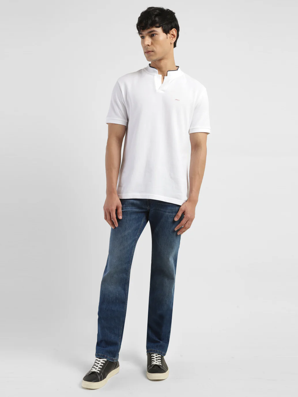 Men's 513 Blue Slim Straight Fit Mid Rise Jeans - Image 10