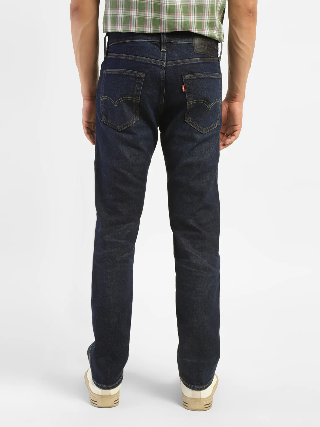 Men's 513 Blue Slim Straight Fit Mid Rise Jeans - Image 2
