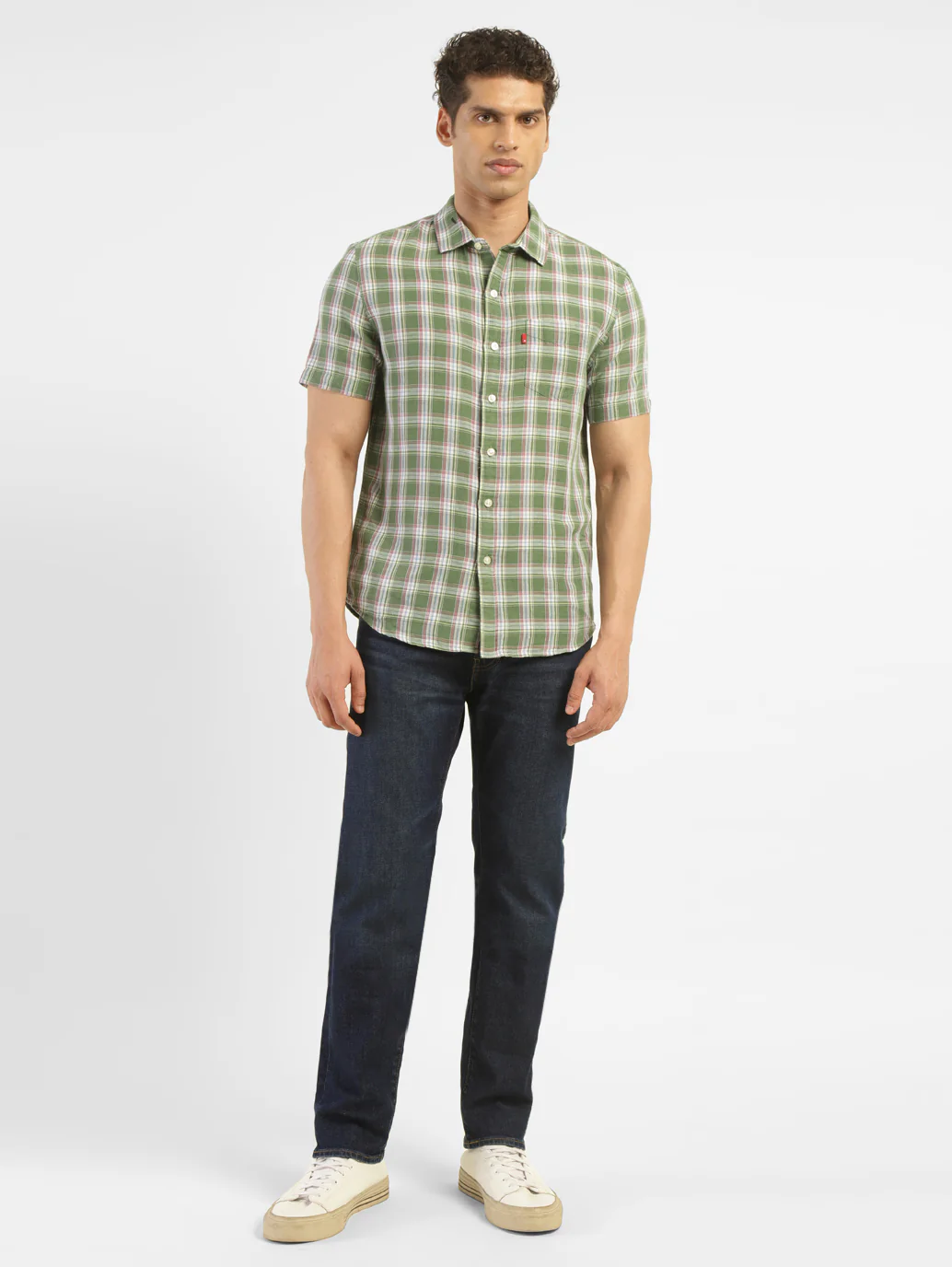 Men's 513 Blue Slim Straight Fit Mid Rise Jeans - Image 7