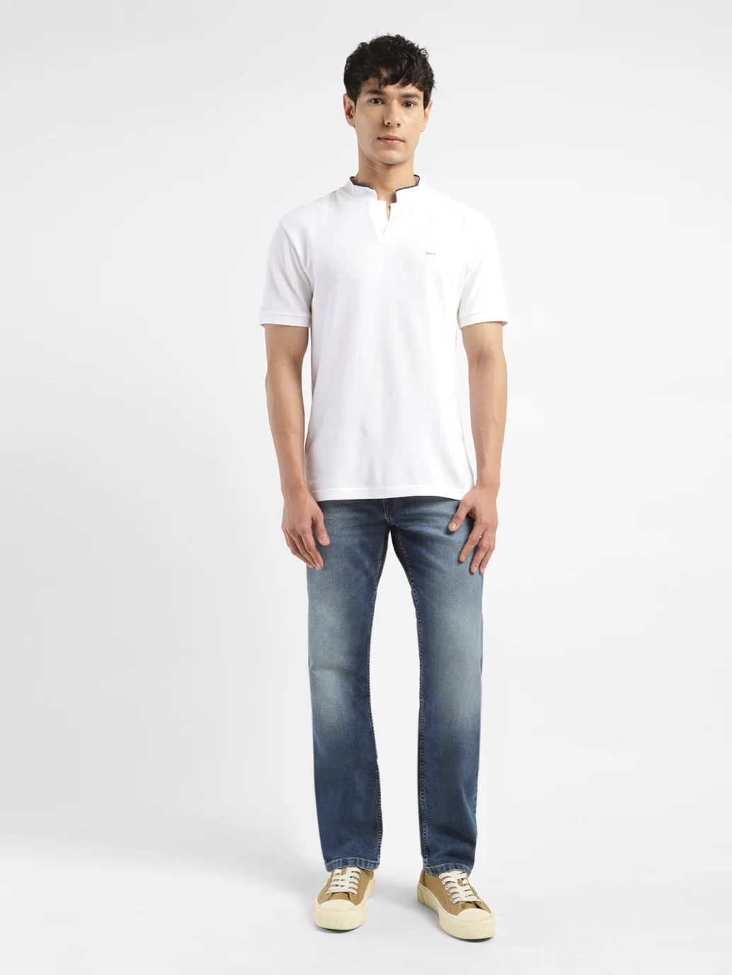 Men's 513 Blue Slim Straight Fit Mid Rise Jeans - Image 11