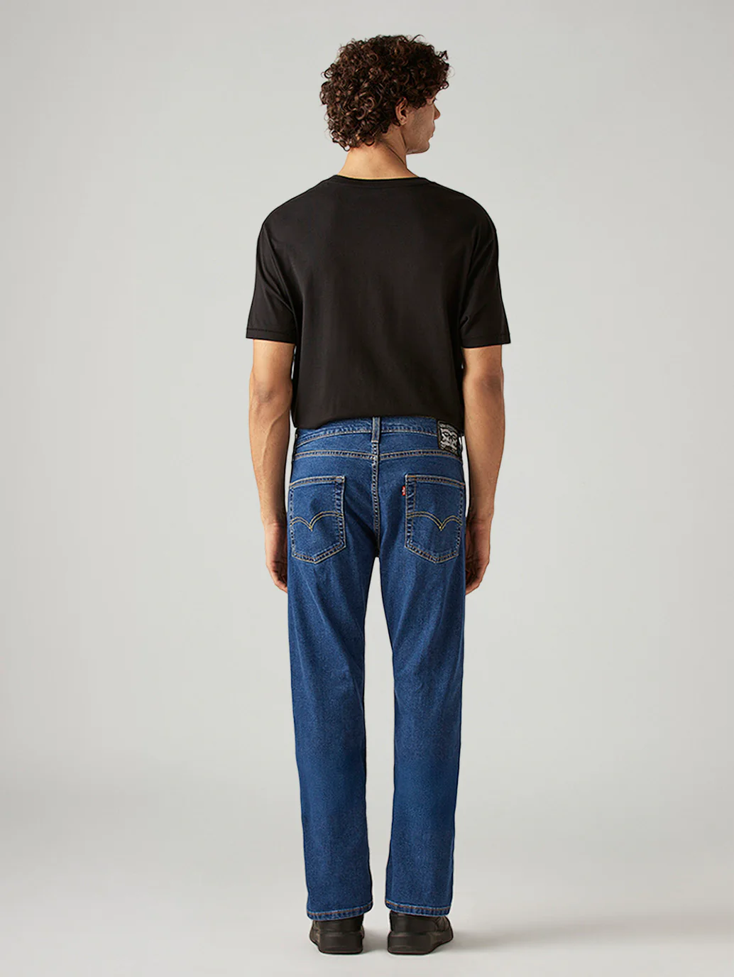 Men's 513 Blue Slim Straight Fit Mid Rise Jeans - Image 3
