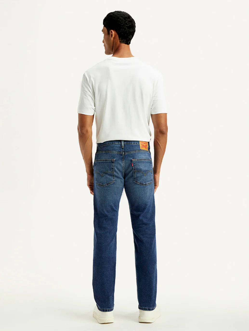 Men's 513 Blue Slim Straight Fit Mid Rise Jeans - Image 5