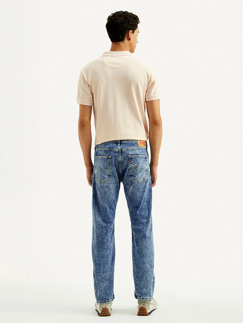Men's 513 Blue Slim Straight Fit Mid Rise Jeans - Image 5