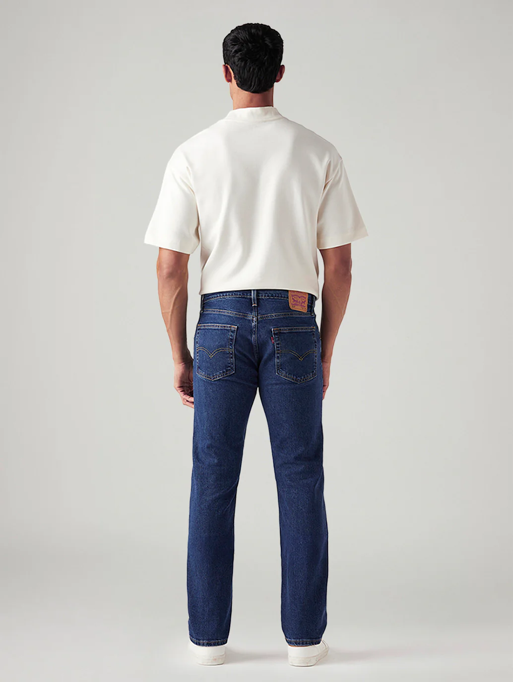 Men's 513 Blue Slim Straight Fit Mid Rise Jeans - Image 5