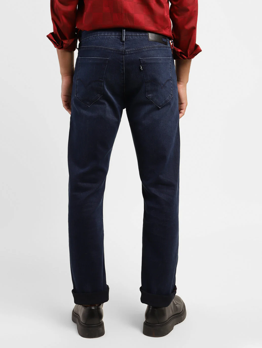Men's Redloop 513 Blue Slim Straight Fit Mid Rise Jeans - Image 2