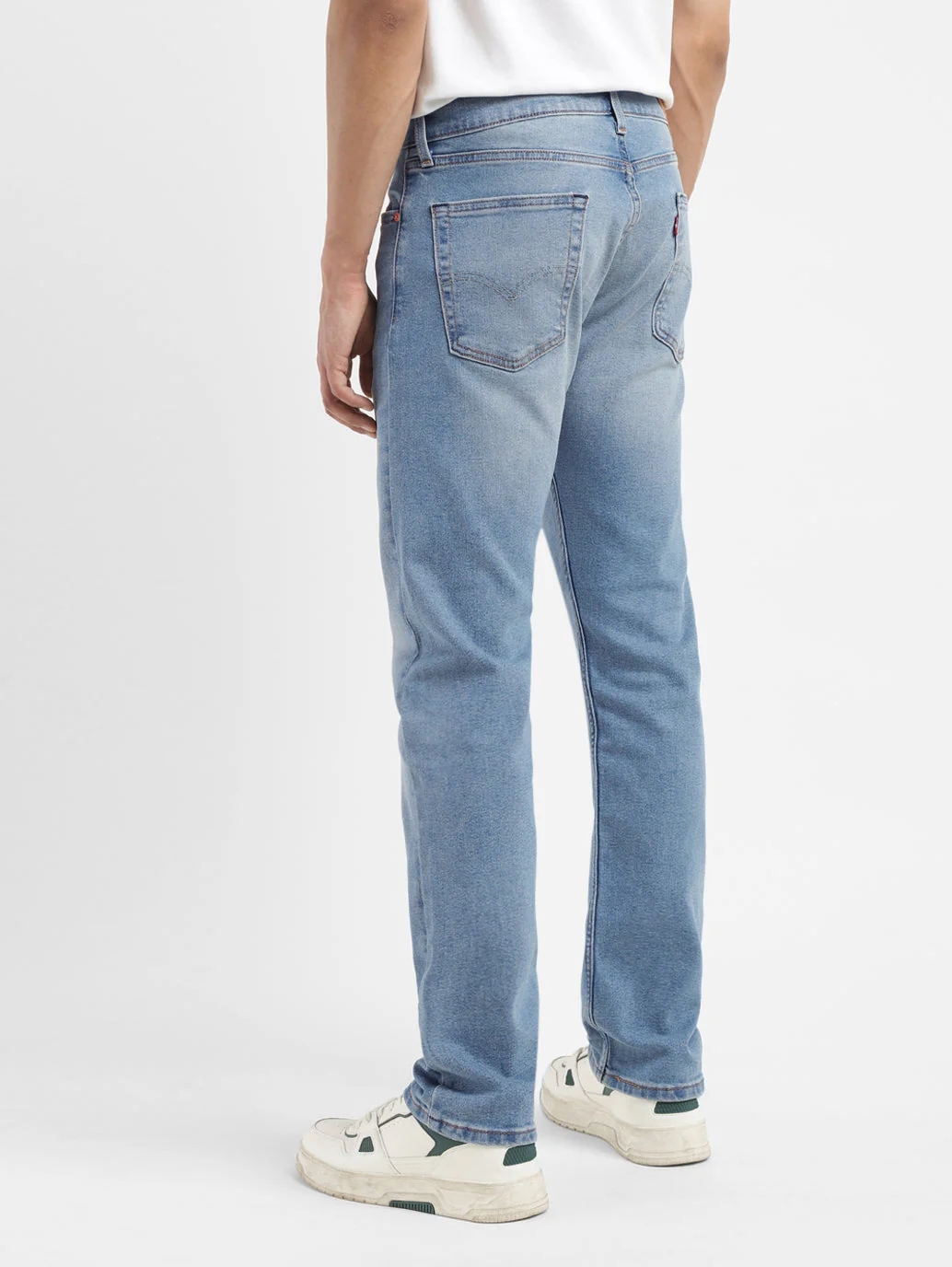 Men's 513 Indigo Slim Straight Fit Mid Rise Jeans - Image 3