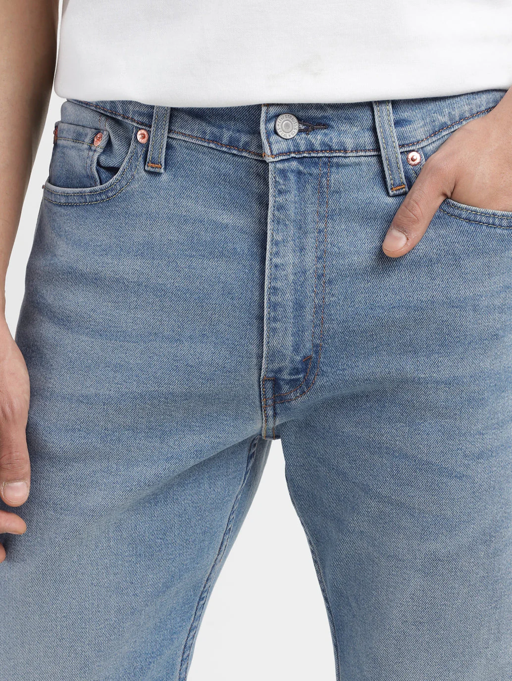 Men's 513 Indigo Slim Straight Fit Mid Rise Jeans - Image 7