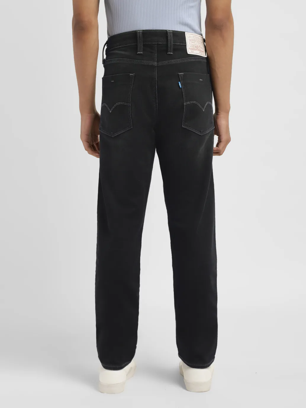 Men's 513 Grey Slim Straight Fit Mid Rise Jeans - Image 3