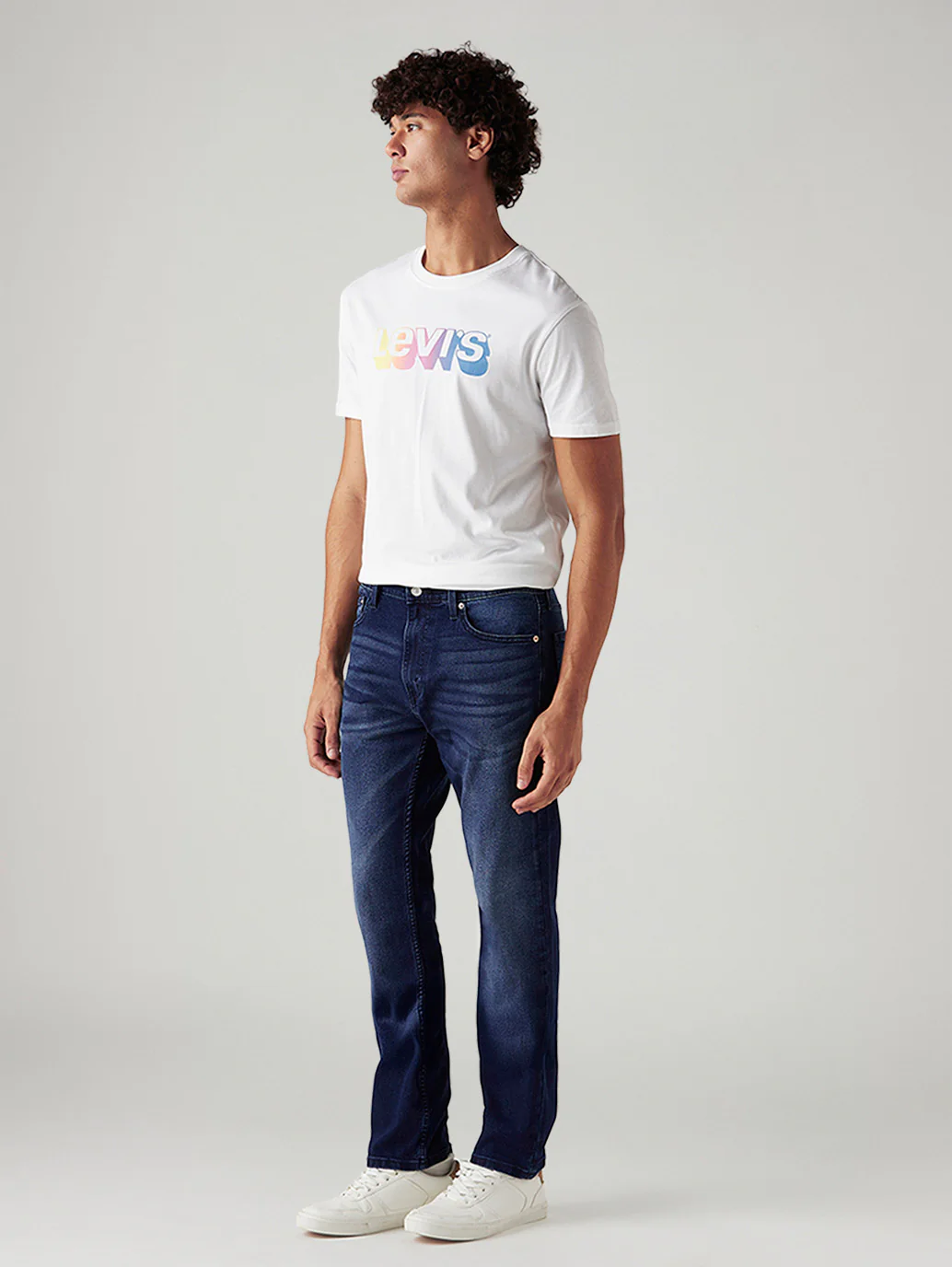 Men's 513 Dark Blue Slim Straight Fit Mid Rise Jeans - Image 6
