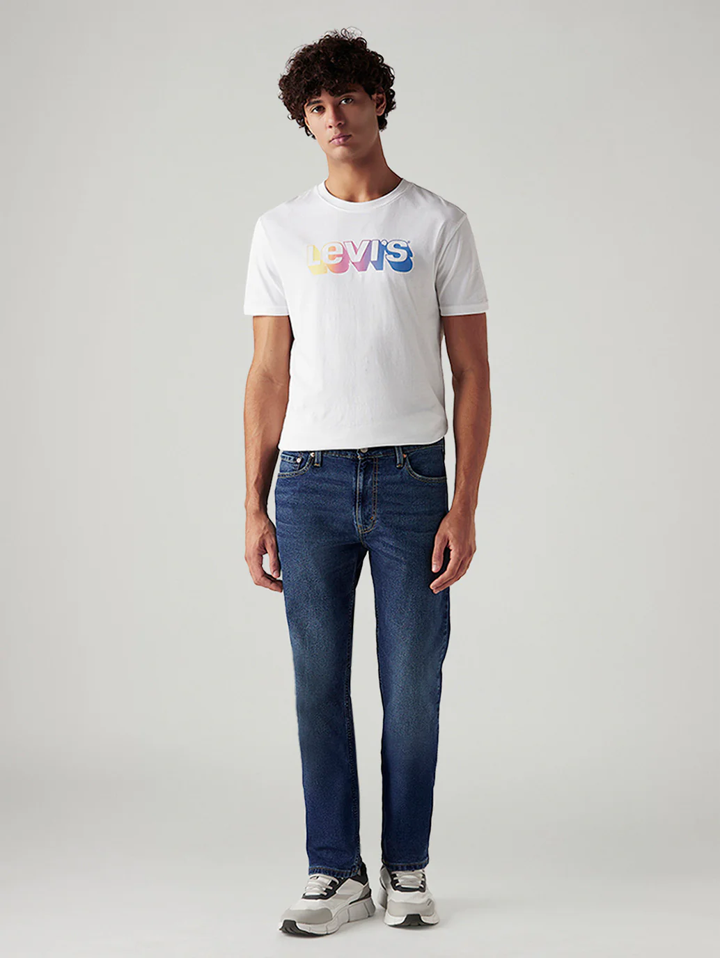 Men's 513 Dark Blue Slim Straight Fit Mid Rise Jeans - Image 6