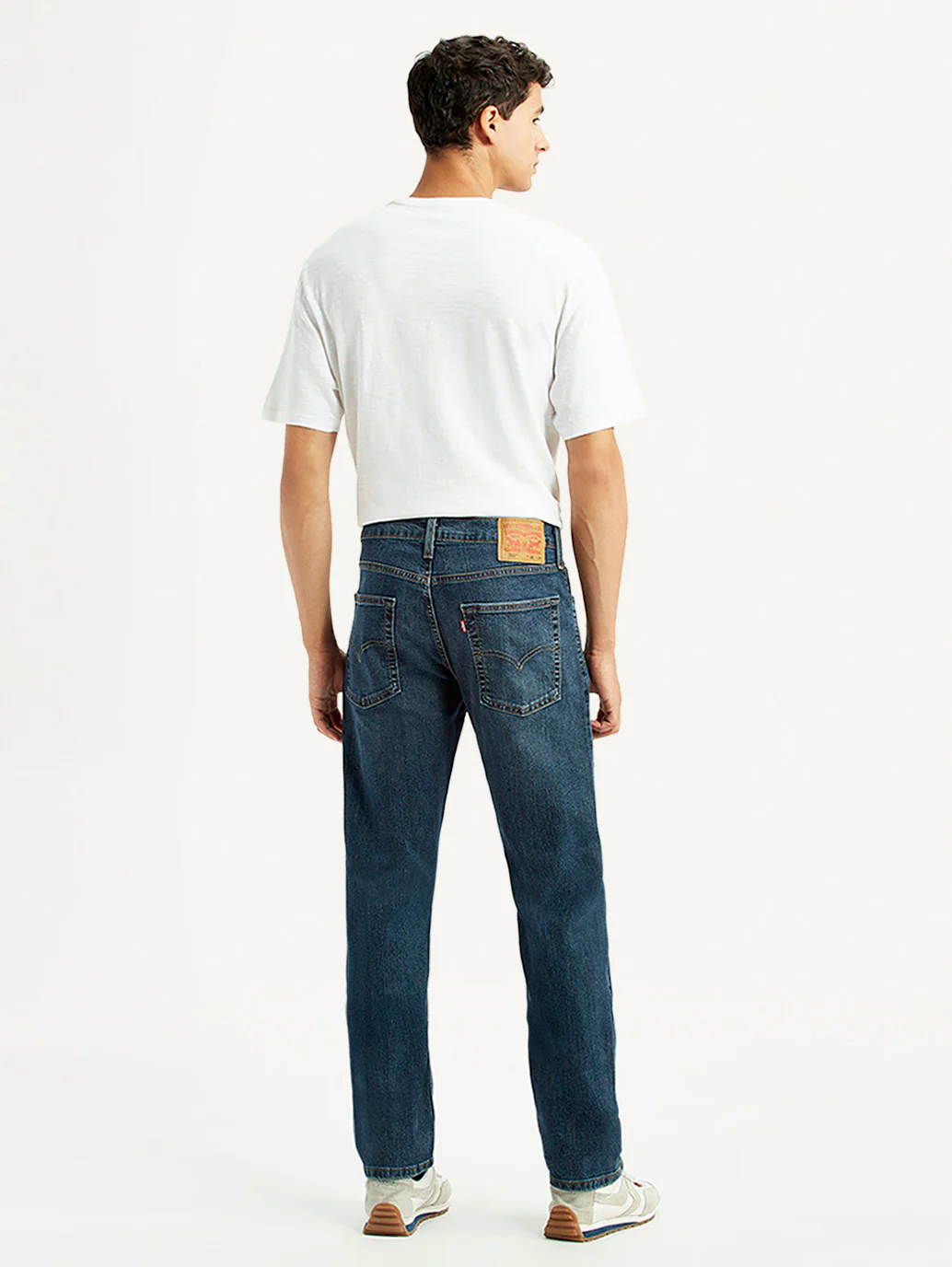 Men's 513 Dark Blue Slim Straight Fit Mid Rise Jeans - Image 3