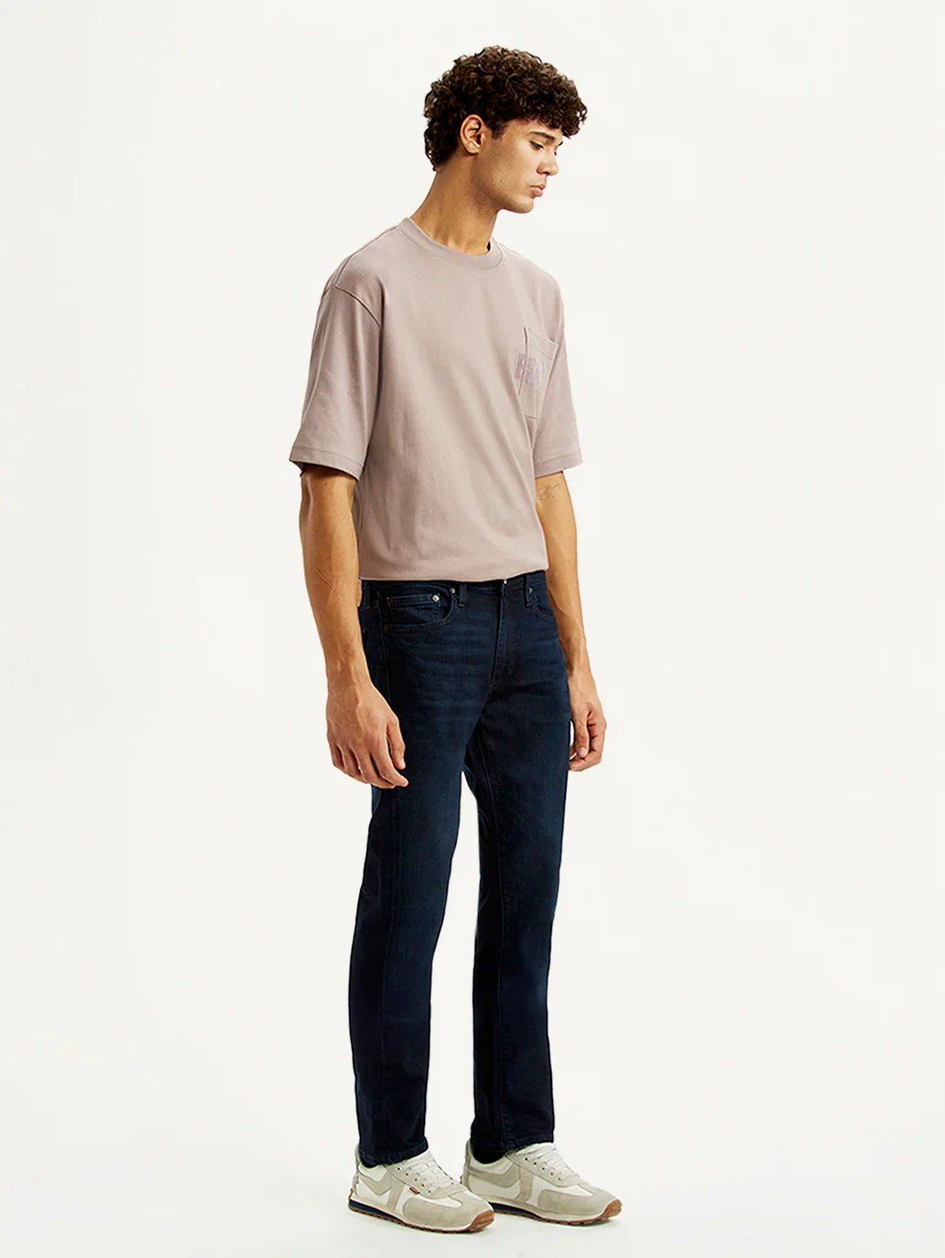 Men's 513 Dark Blue Slim Straight Fit Mid Rise Selvedge Jeans - Image 6