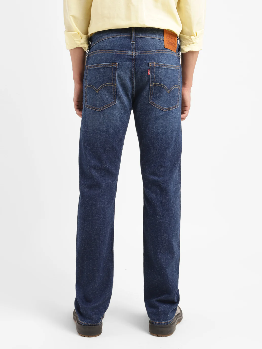 Men's 513 Blue Slim Straight Fit Mid Rise Jeans - Image 3
