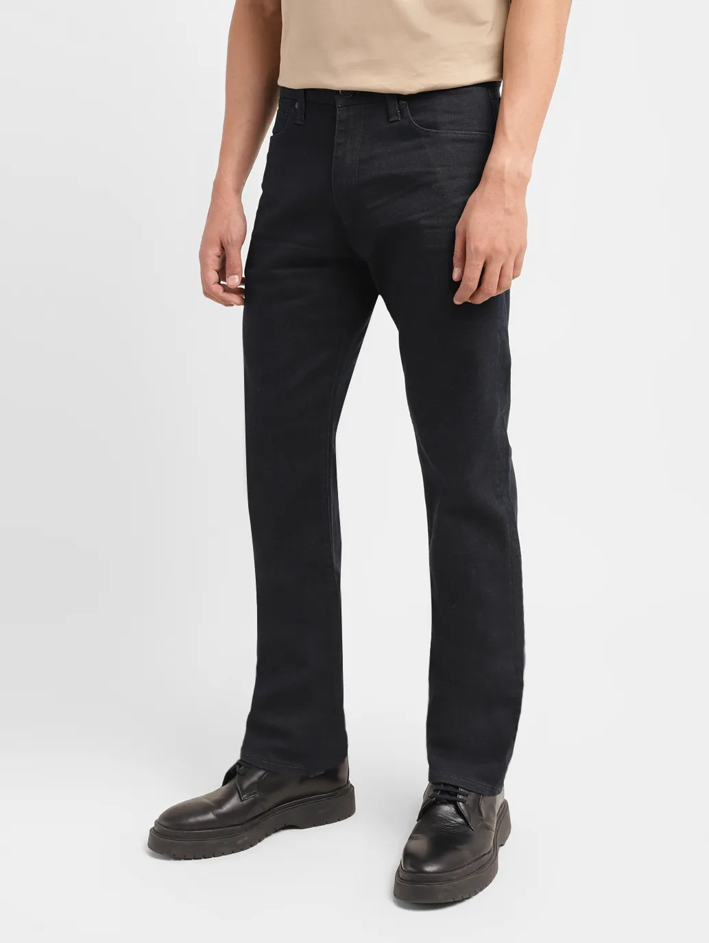 Men's Redloop 513 Blue Slim Straight Fit Mid Rise Jeans - Image 5