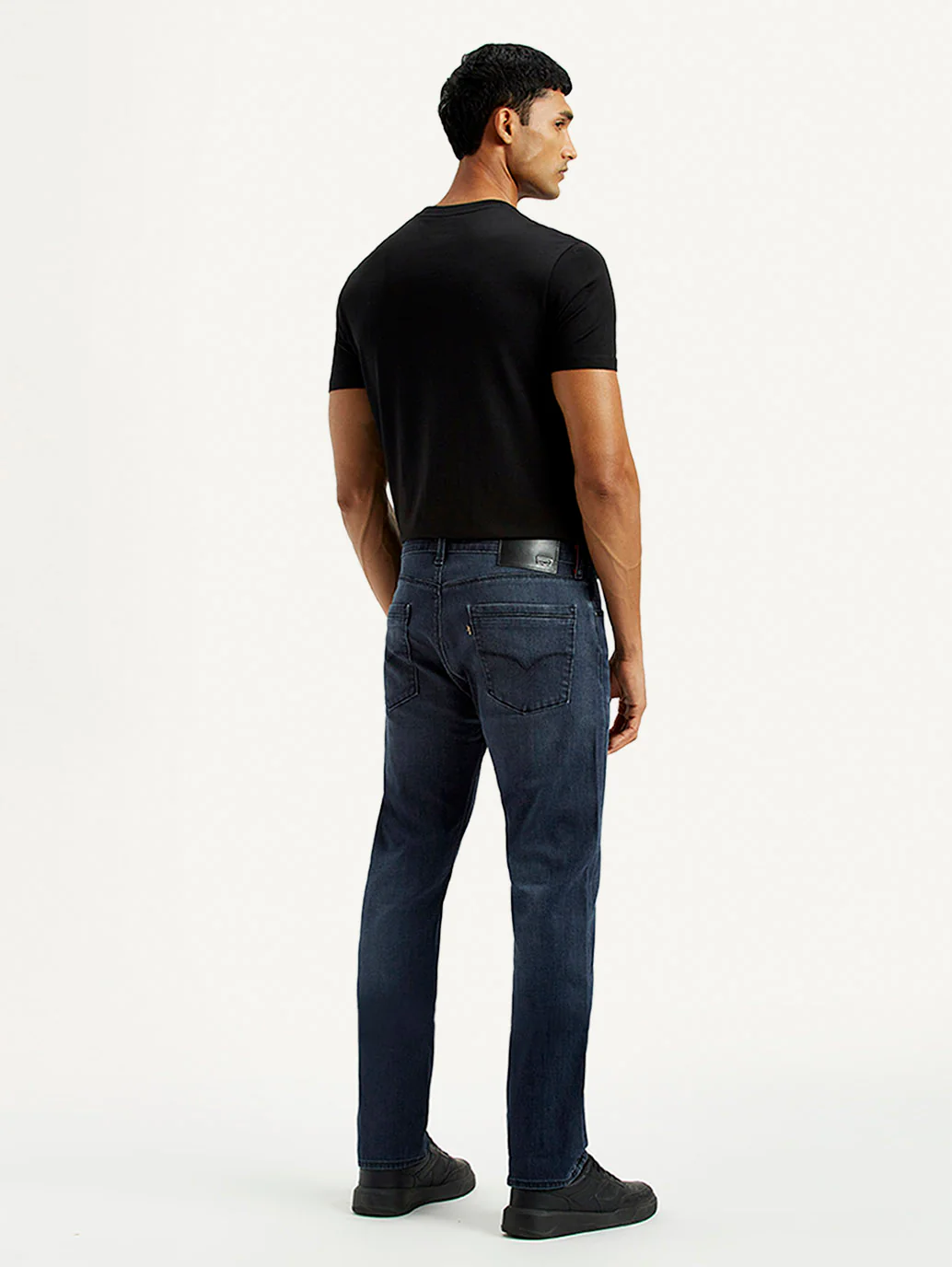 Men's Redloop 513 Dark Indigo Slim Straight Fit Mid Rise Jeans - Image 3