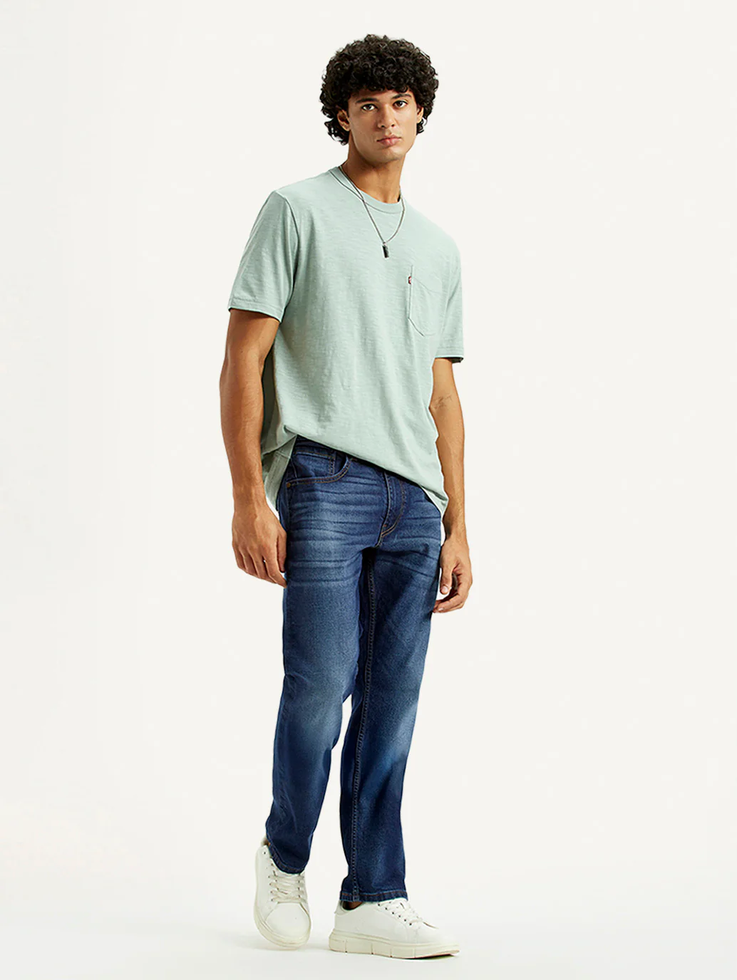 Men's 513 Dark Indigo Slim Straight Fit Mid Rise Jeans