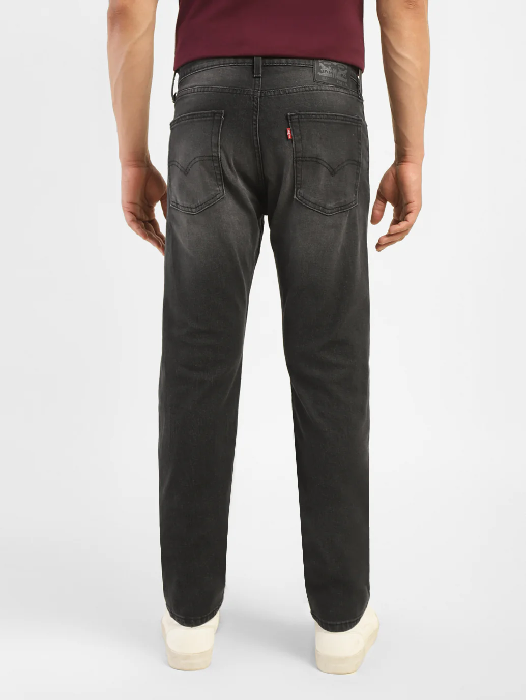 Men's 513 Charcoal Grey Slim Straight Fit Mid Rise Jeans - Image 2