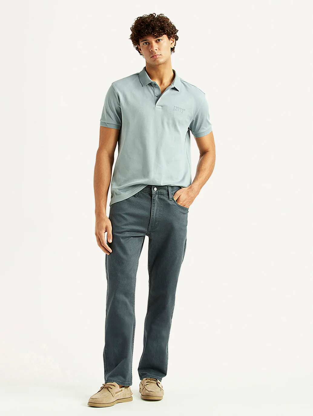 Men's 513 Grey Slim Straight Fit Mid Rise Jeans
