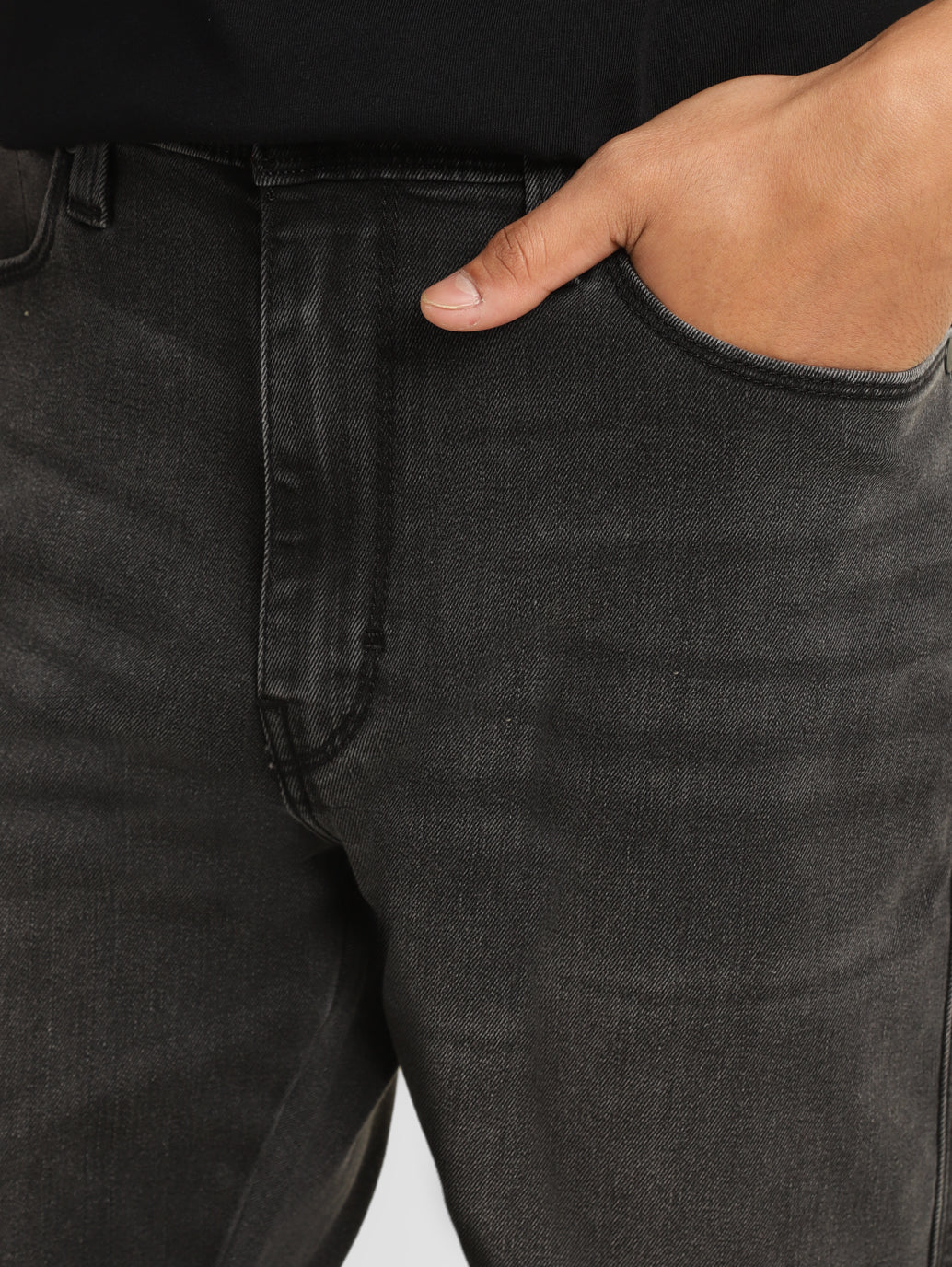 Men's 513 Grey Slim Straight Fit Mid Rise Jeans - Image 6