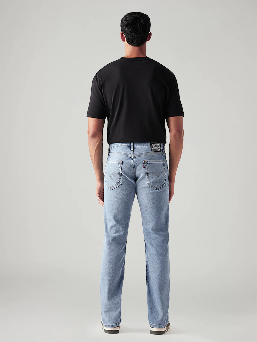 Men's 513 Light Blue Slim Straight Fit Mid Rise Jeans - Image 5