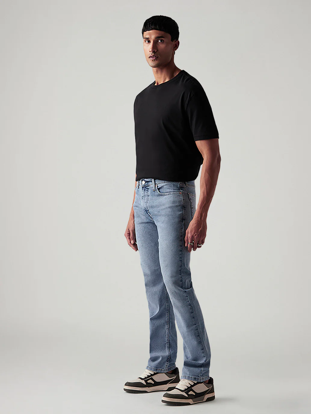 Men's 513 Light Blue Slim Straight Fit Mid Rise Jeans - Image 7