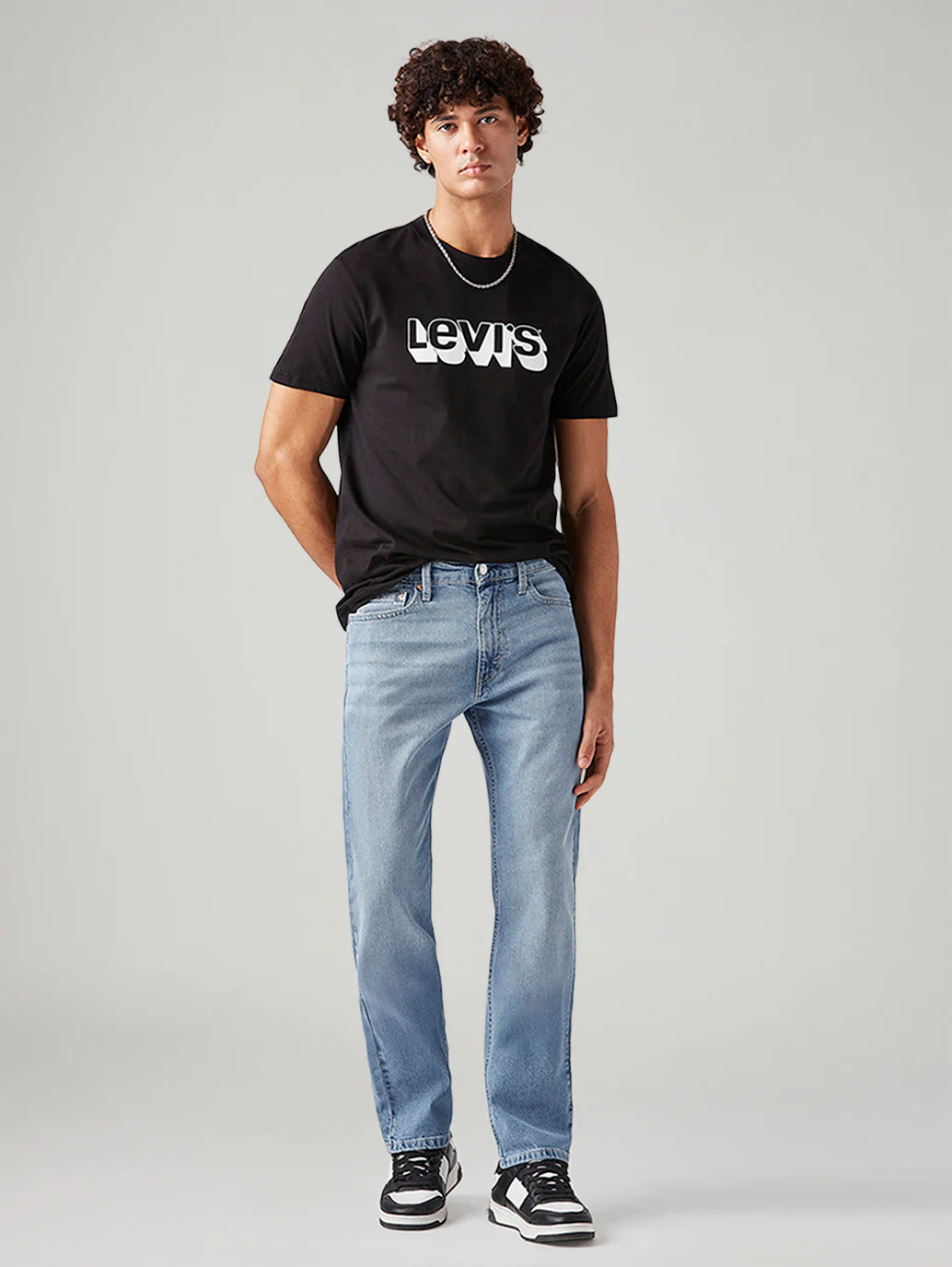 Men's 513 Light Blue Slim Straight Fit Mid Rise Jeans