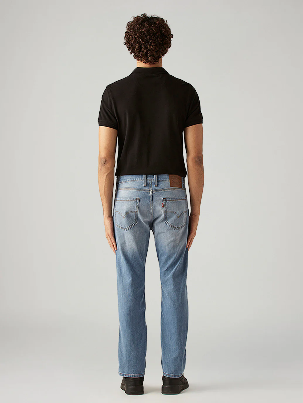 Men's 513 Light Blue Slim Straight Fit Mid Rise Jeans - Image 3