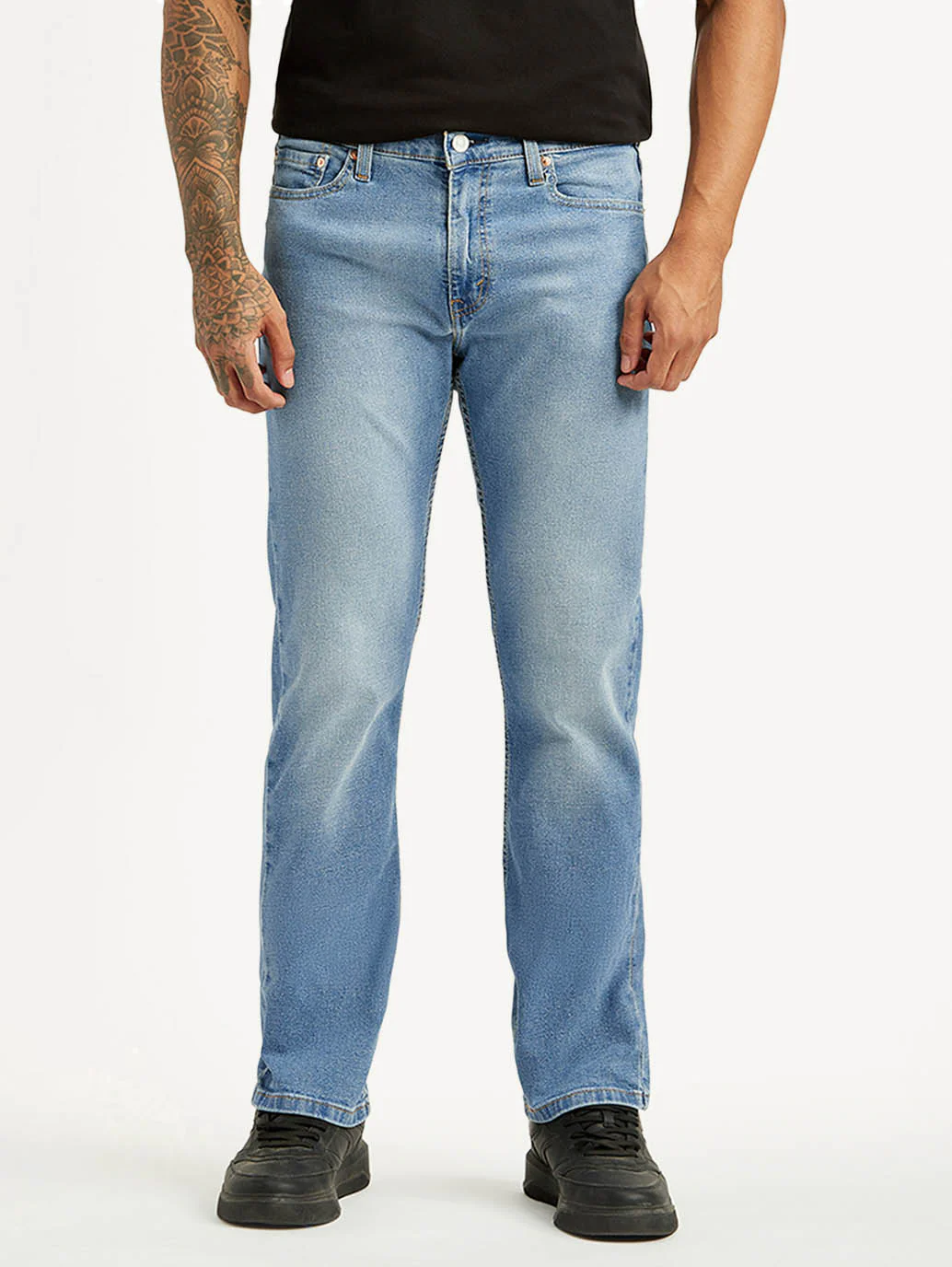 Men's 513 Light Blue Slim Tapered Fit Mid Rise Jeans - Image 3