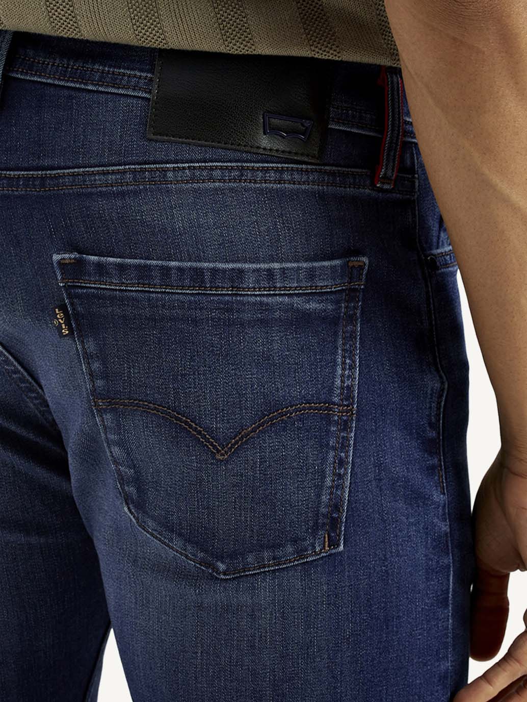 Men's Redloop 513 Light Indigo Slim Straight Fit Mid Rise Jeans - Image 6