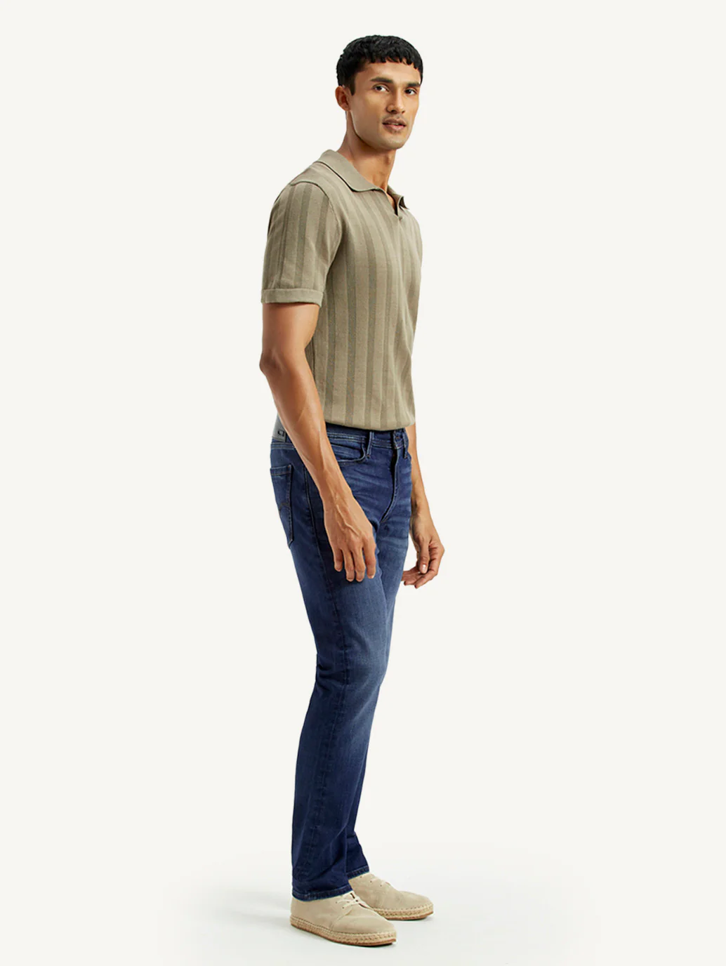 Men's Redloop 513 Light Indigo Slim Straight Fit Mid Rise Jeans - Image 7