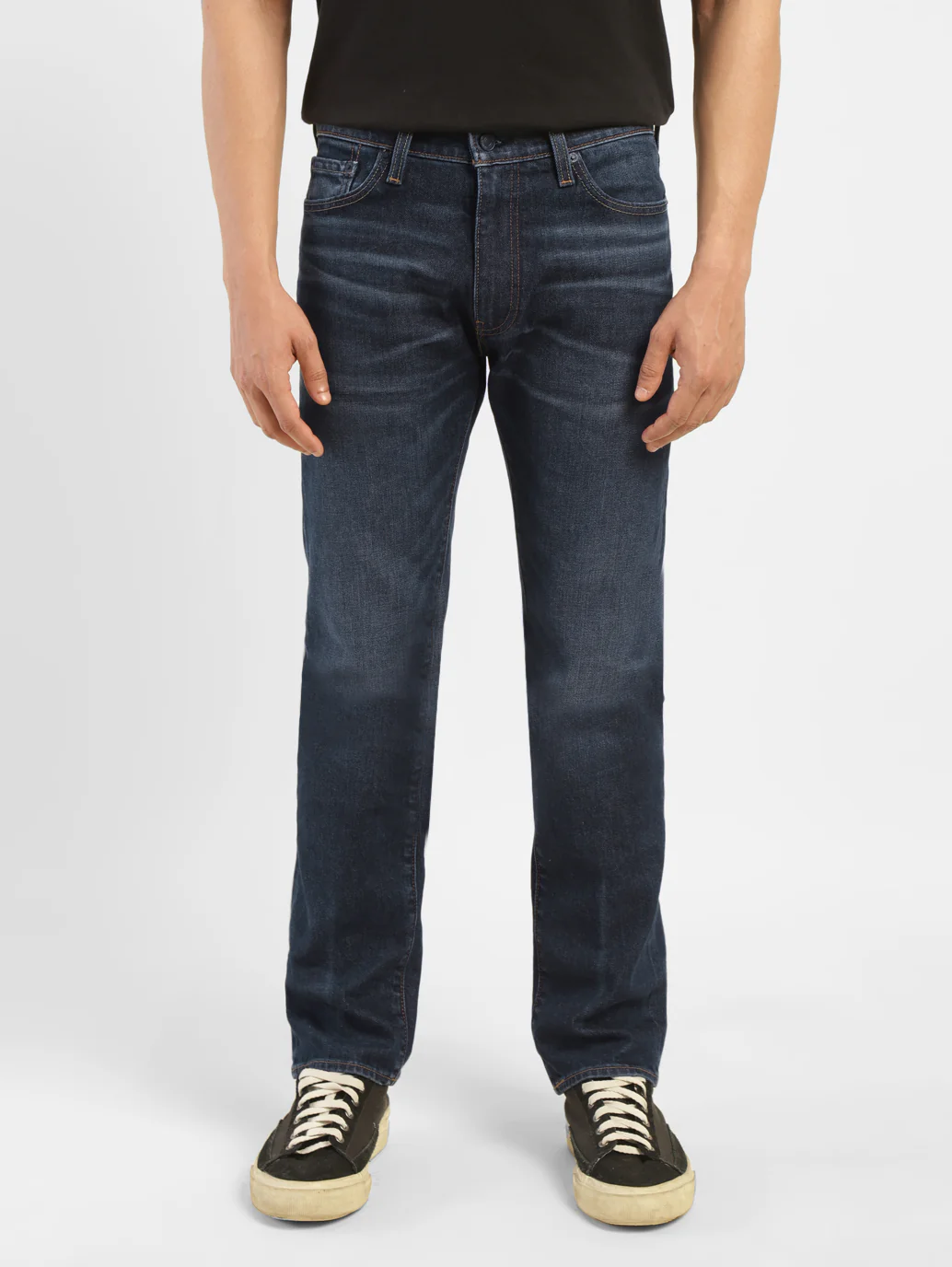 Men's 513 Indigo Slim Straight Fit Mid Rise Jeans