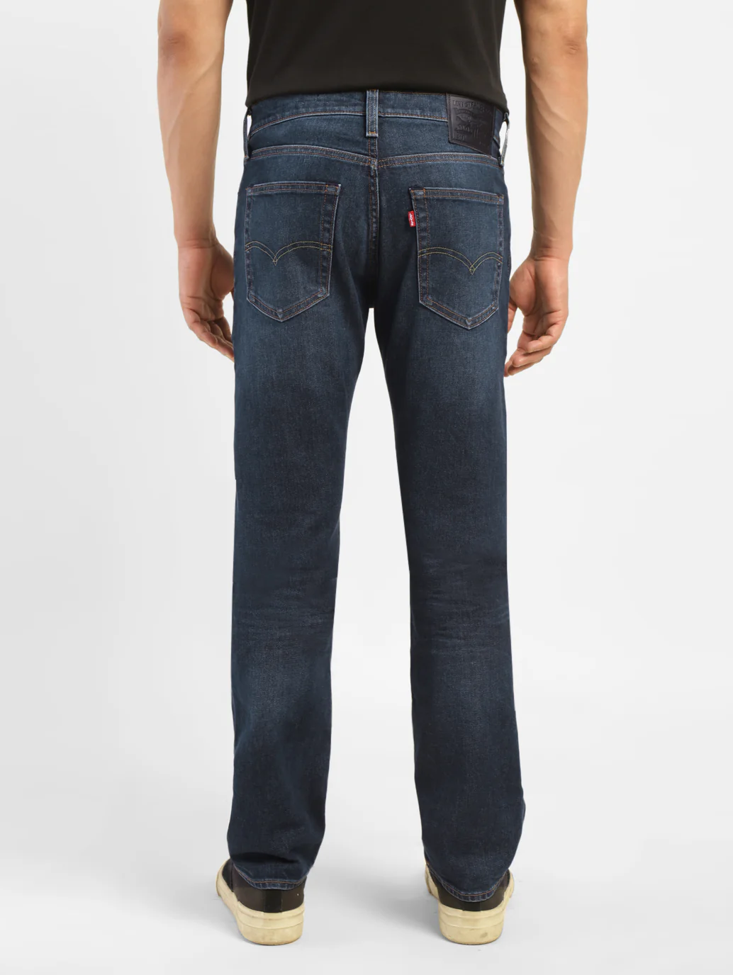 Men's 513 Indigo Slim Straight Fit Mid Rise Jeans - Image 2