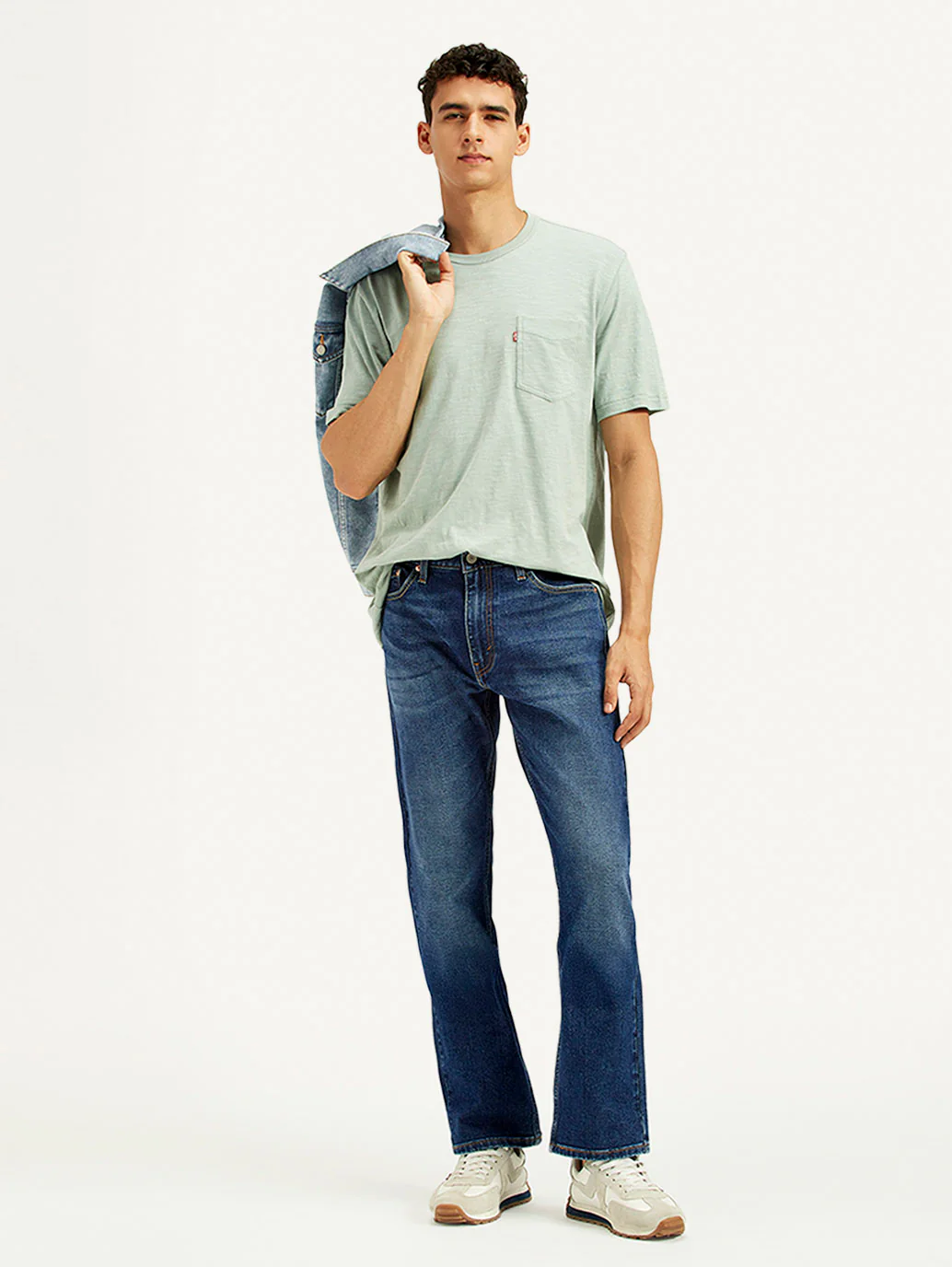 Men's 513 Light Indigo Slim Straight Fit Mid Rise Jeans