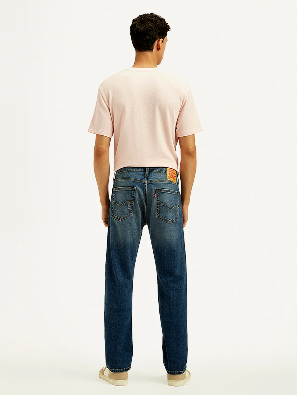 Men's Tinted 513 Med Indigo Slim Straight Fit Mid Rise Jeans - Image 6
