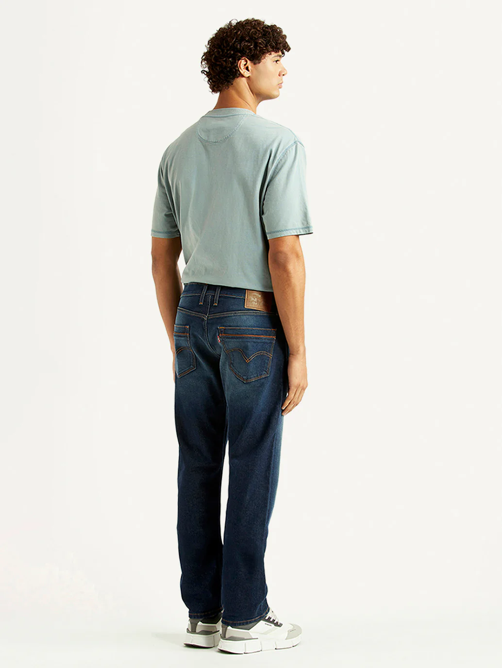 Men's 513 Navy Slim Straight Fit Mid Rise Jeans - Image 5