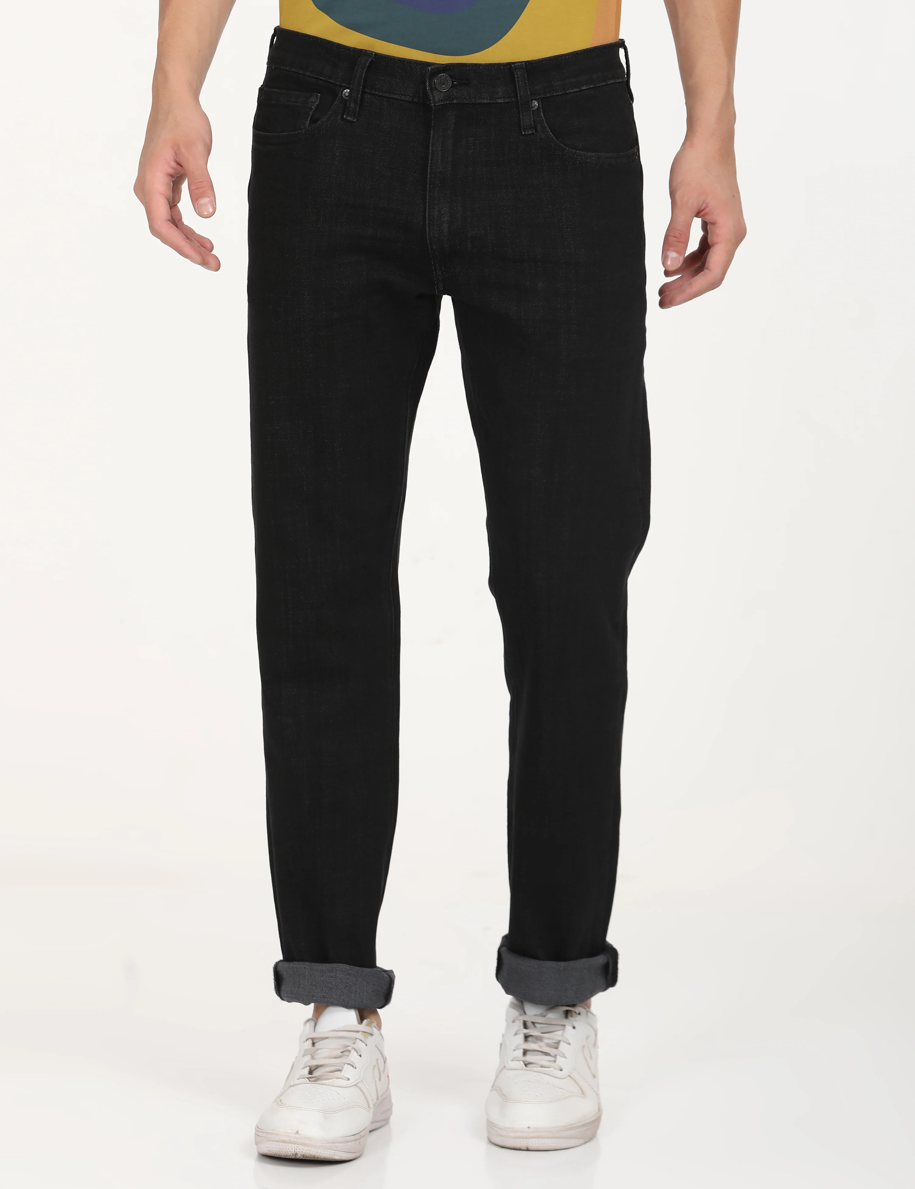 Men's 512 Black Slim Tapered Fit Mid Rise Jeans - Image 2