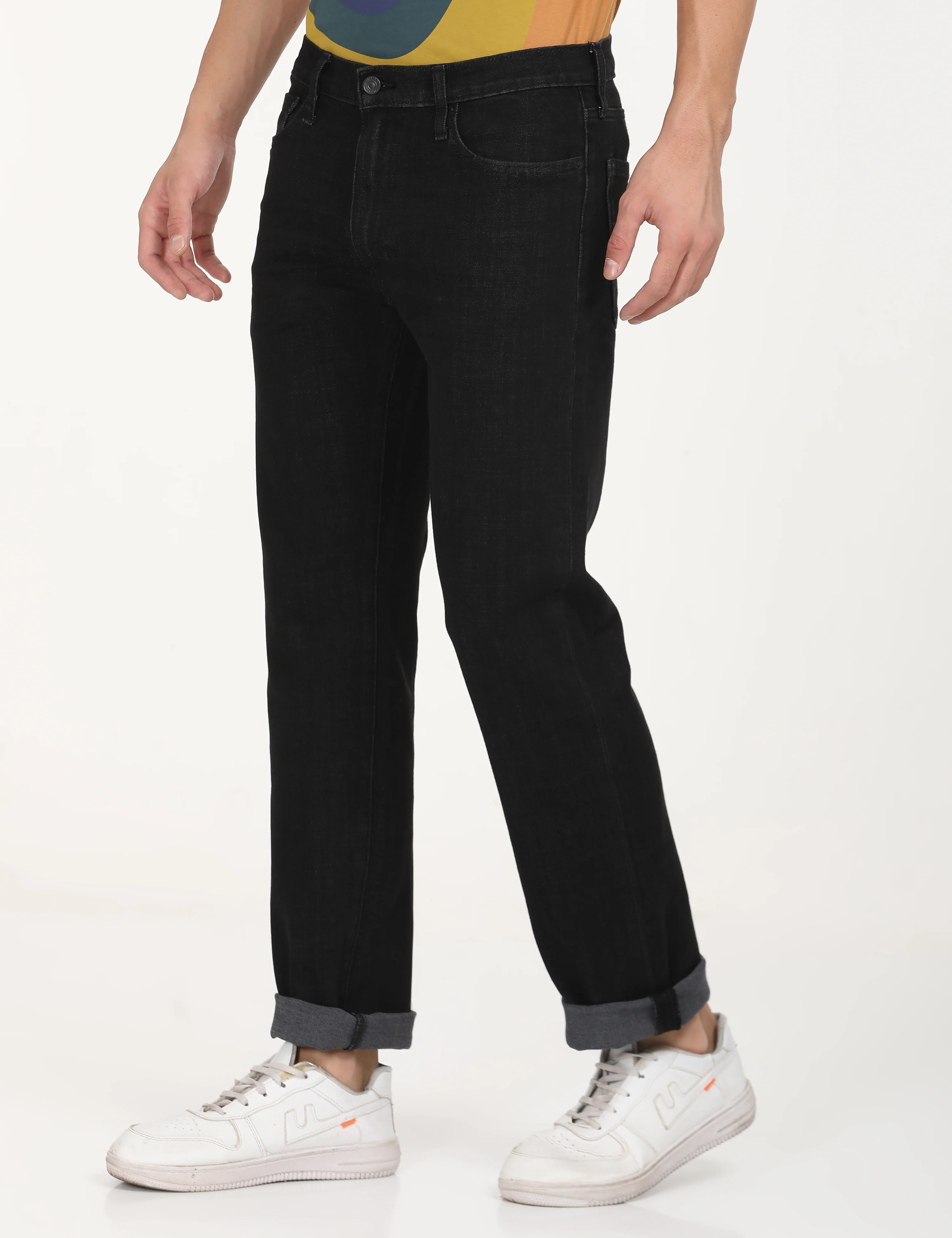 Men's 512 Black Slim Tapered Fit Mid Rise Jeans - Image 3