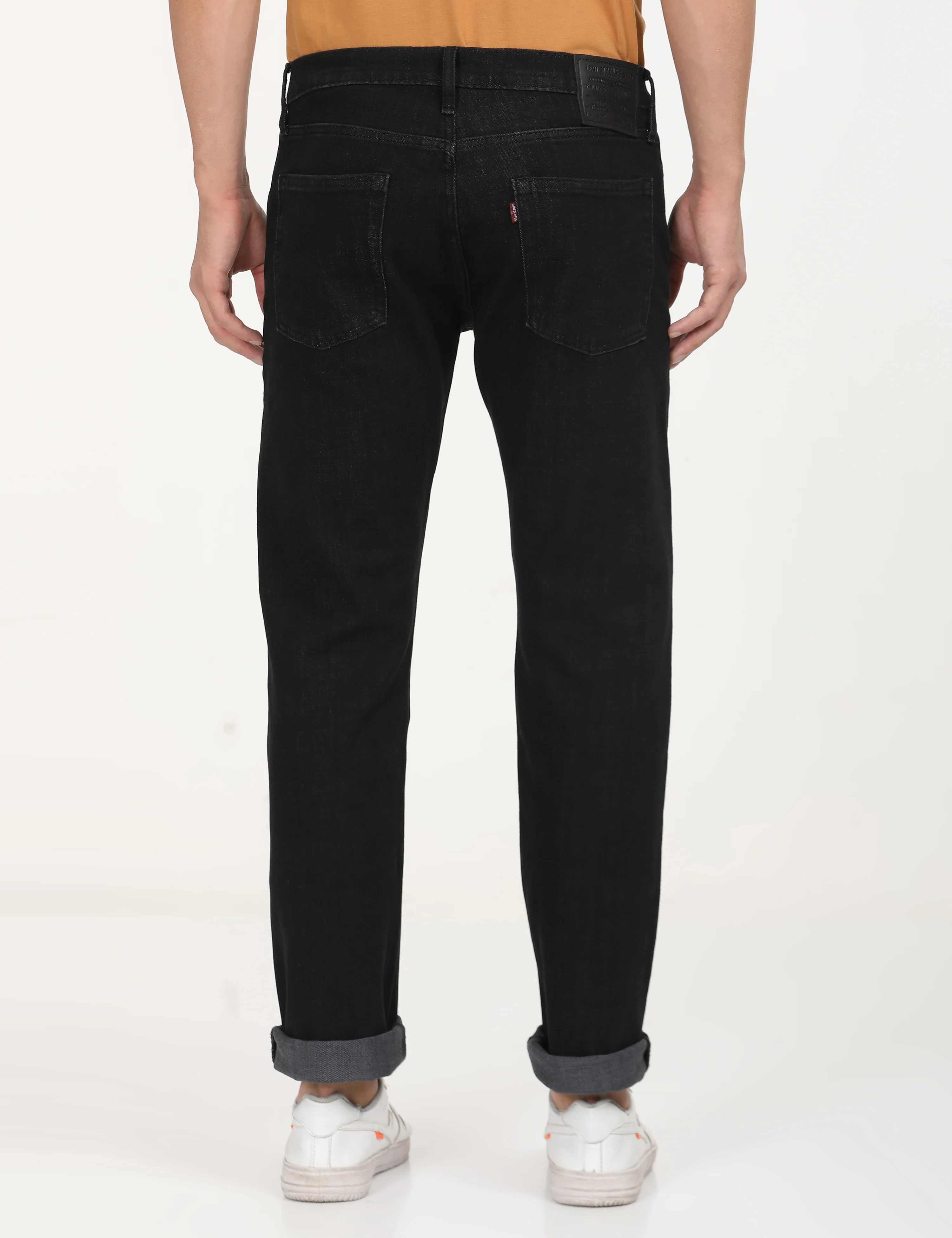 Men's 512 Black Slim Tapered Fit Mid Rise Jeans - Image 5