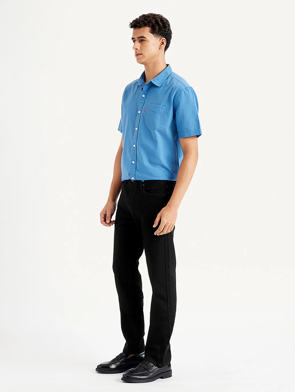 Men's 513 Black Slim Straight Fit Mid Rise Jeans - Image 2