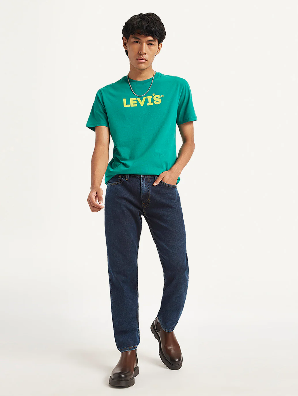 Men's 513 Navy Blue Slim Straight Fit Mid Rise Jeans