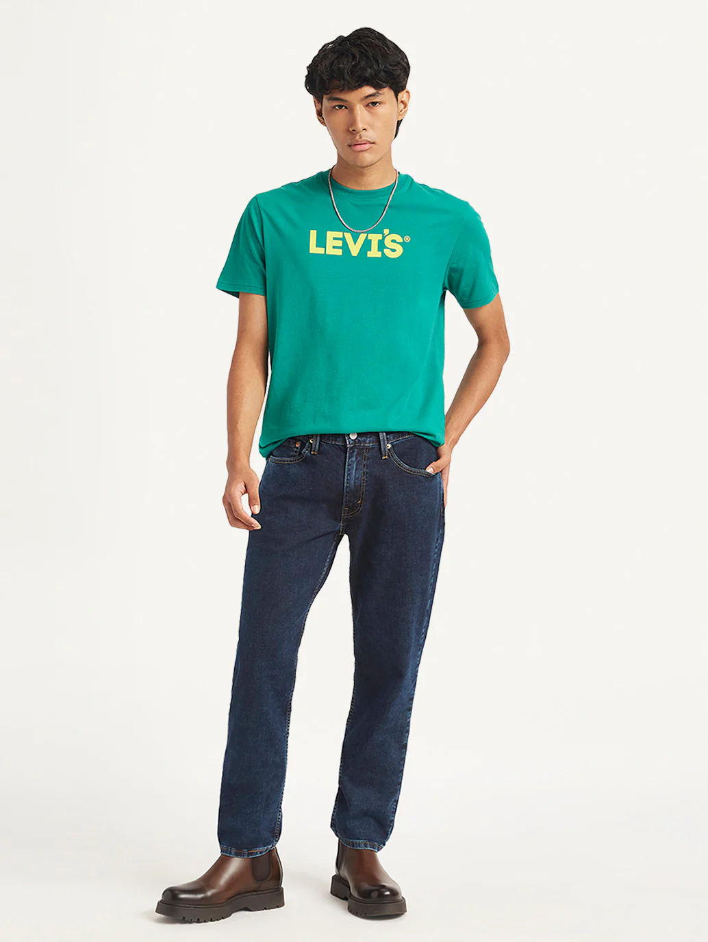 Men's 513 Navy Blue Slim Straight Fit Mid Rise Jeans - Image 5