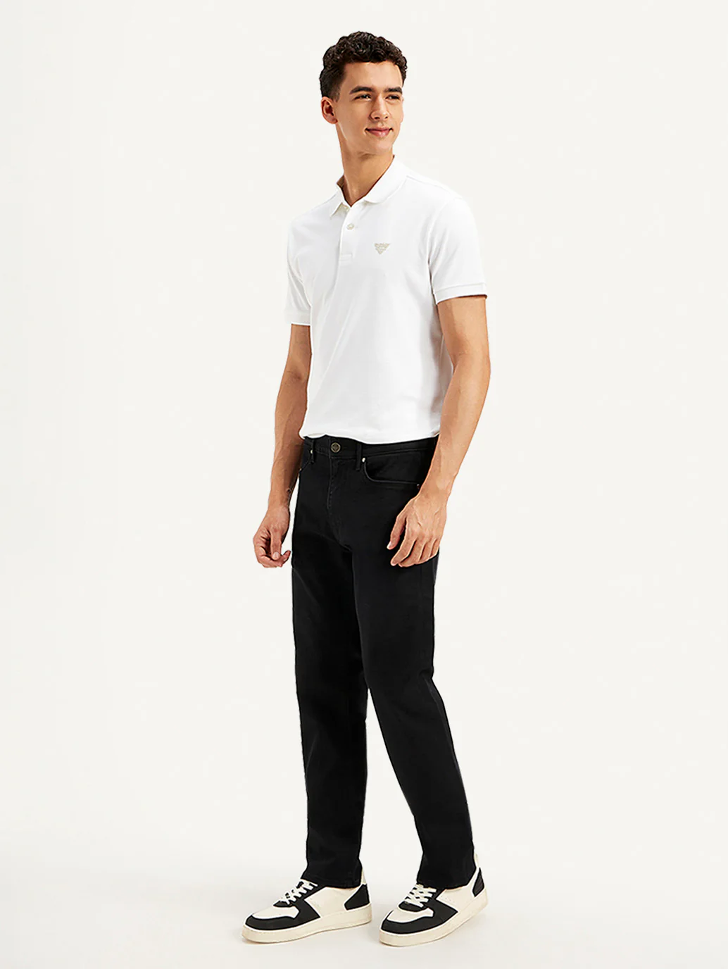 Men's Redloop 513 Black Slim Straight Fit Innovation Stretch Jeans - Image 6