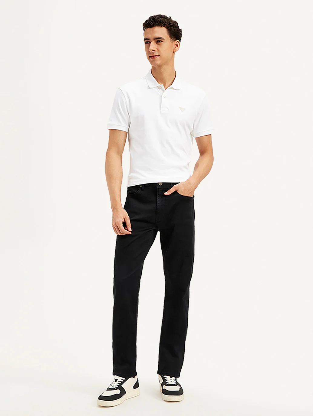 Men's Redloop 513 Black Slim Straight Fit Innovation Stretch Jeans - Image 7